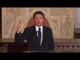 Firenze - Renzi presenta alla stampa la nuova Legge per il Cinema (08.10.16)