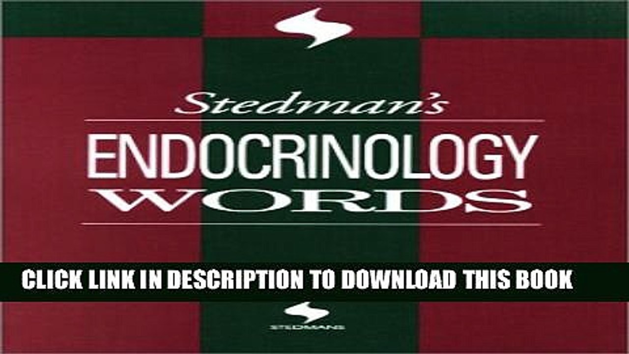 [PDF] Stedman s Endocrinology Words (Stedman s Word Books) Popular Online