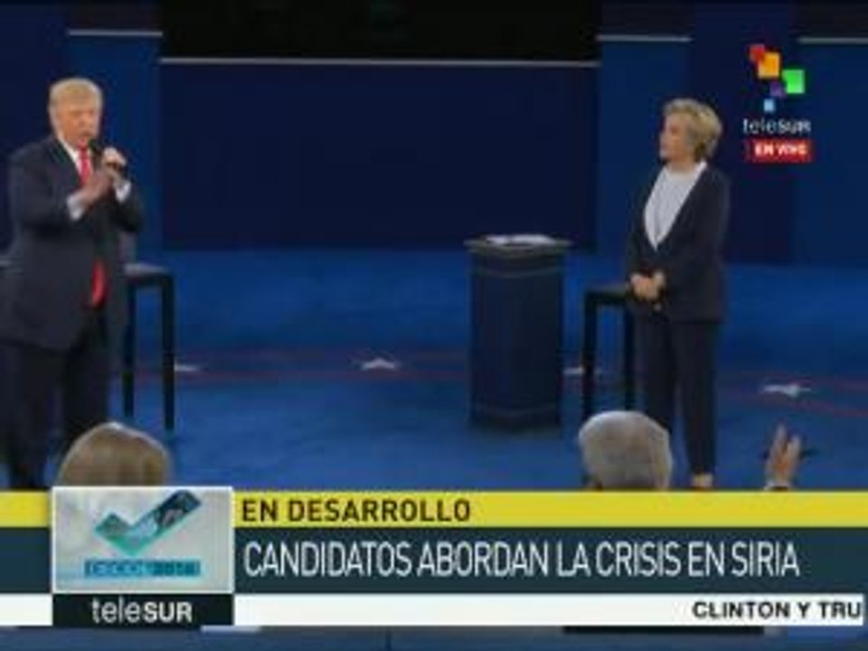 Hablan Clinton y Trump sobre el conflicto sirio