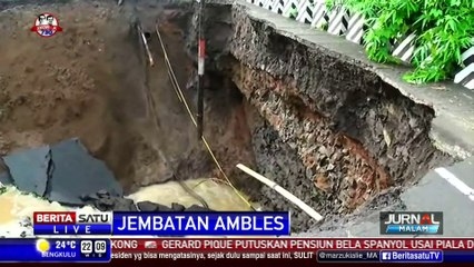 Jembatan Ketapan di Kota Banjar Ambles