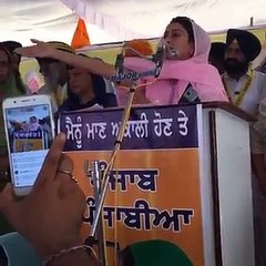 ਹਰਸਿਮਰਤ ਬਾਦਲ ਮਾਨਸਾ ਚ ਵੱਡੇ ਇਕੱਠ ਨੂ ਸੰਬੋਧਨ ਕਰਦੇ ਹੋਏ