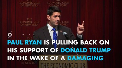 Breaking: Paul Ryan will not defend or campaign with Donald Trump