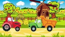 Czerwony Ciężarówka - Samochód bajka dla dzieci | Animacje dla dzieci | Auta po polsku