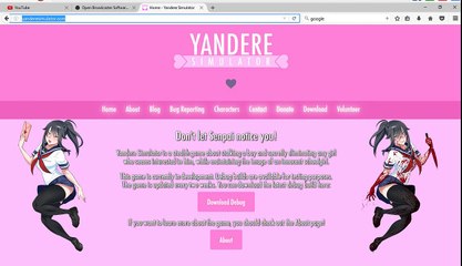 Kleines Secret auf der Yandere Simulator Website