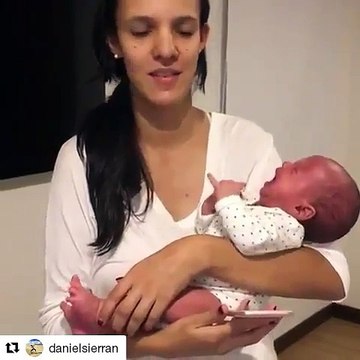 Mira la reacción de este bebé al escuchar La bicicleta de de Shakira y Carlos Vives