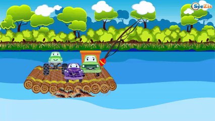 The Yellow Tow Truck - Service Vehicles Cartoon for kids - Cars Cartoons for children