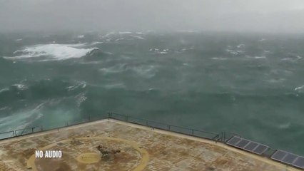 Etats-Unis: il brave l’ouragan Matthew du haut d’une plateforme maritime