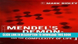 [PDF] Mendel s Demon: Gene Justice and the Complexity of Life Full Collection