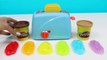 How to Make PLAY DOH Rainbow Slime Grilled Cheese | DIY Fun & Easy Play Dough Art!