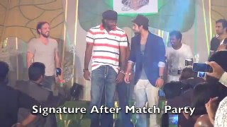 Hottest Signature after match party, Virat, Chris, Pollard, Murali, ABD and Zaheer ramp walk