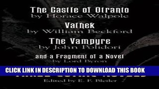 [PDF] Three Gothic Novels: The Castle of Otranto, Vathek, The Vampyre Popular Online