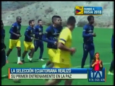 La Selección Ecuatoriana realizó su primer entrenamiento en La Paz