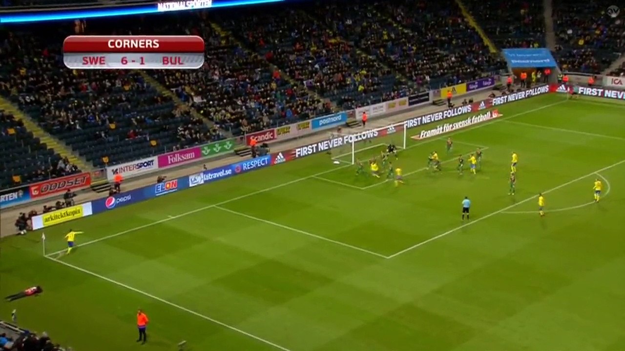 3-0 Nilsson Lindelöf Goal FIFA WC Qualification UEFA Group A - 10.10.2016 Sweden 3-0 Bulgaria