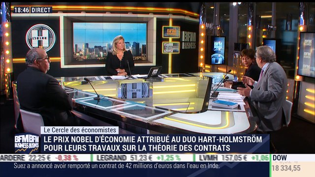 Le Cercle des Économistes: Le prix Nobel d'économie a été attribué au duo Hart-Holmström pour leurs travaux sur la théorie du contrat - 10/10
