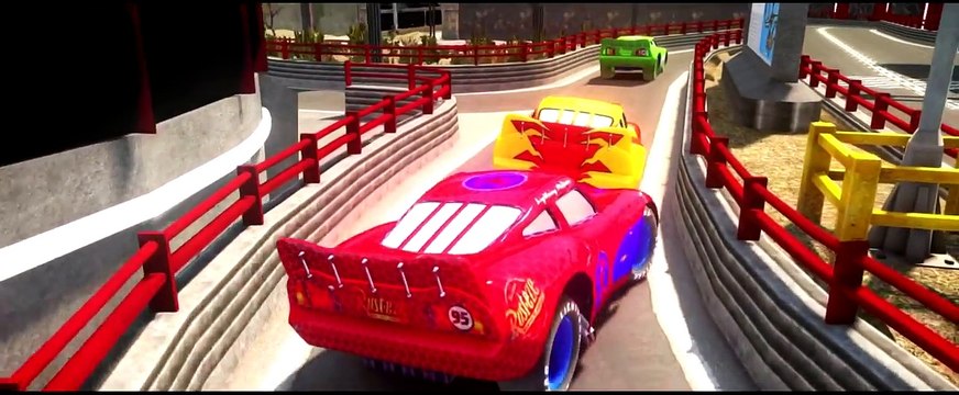 Disney Cars Lightning McQueen with Avengers & Marvel Spider-Man Hulk Iron Man Epic Race HD