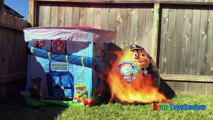 big fire Nickelodeon Giant Fire Egg Surprise opening Nick Jr Power Wheels kids video