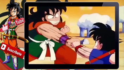 Dragon Ball - goku usa piedra papel o tijera con yamcha