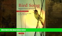 Pdf Online Bird Song: Biological Themes and Variations