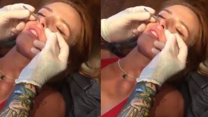 Bella Thorne Gets Septum Piercing on Snapchat