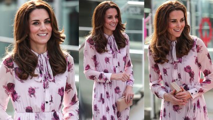Kate Middleton Stunning Look in Pink Dress for World Mental Health Day