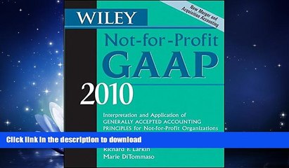 READ  Wiley Not-for-Profit GAAP 2010: Interpretation and Application of Generally Accepted