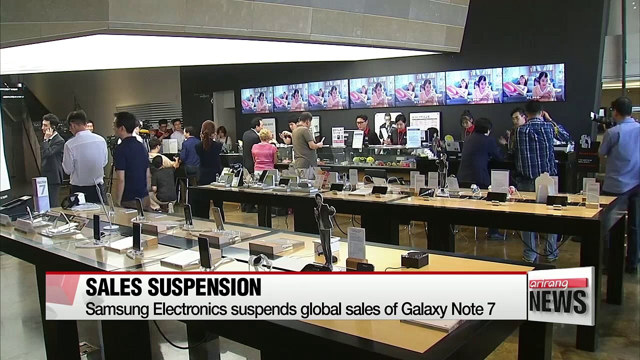 Samsung Electronics suspends sales, replacements of Galaxy Note 7 worldwide