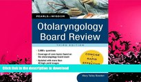GET PDF  Otolaryngology Board Review: Pearls of Wisdom, Third Edition  BOOK ONLINE