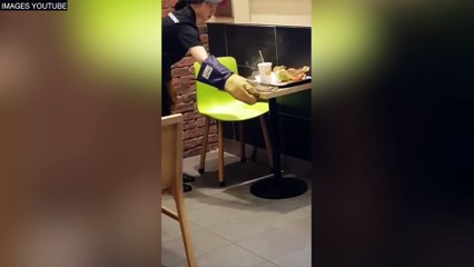 L'explosion d'un galaxy note 7 dans un Burger King coréen