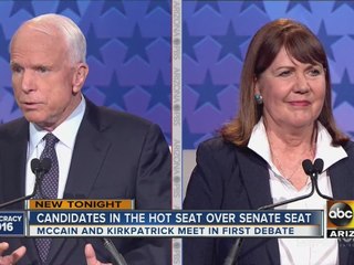 Senator John McCain, Representative Kirkpatrick face off in debate