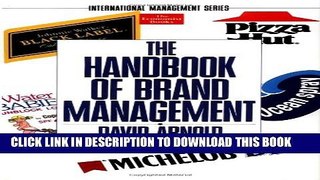 [PDF] The Handbook of Brand Management (The Economist Books) (International Management Series)