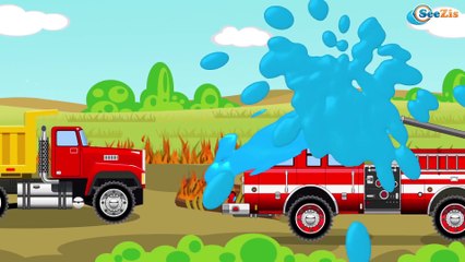 Грузовик в мультфильмах про машинки Строительные машинки для детей! Мультики Машинки