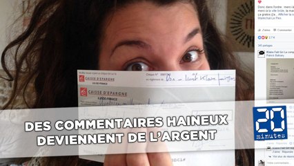 Elle transforme des commentaires haineux en argent