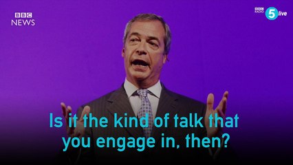 Farage on Trump: People 'talk like that' - BBC News