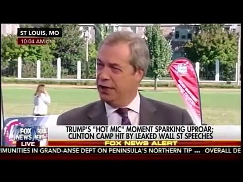 Nigel Farage on 11 Year Old Trump Tape: He's an Alpha Male! So What?
