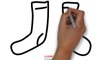 Easy Step For Kids How To Draw a Socks