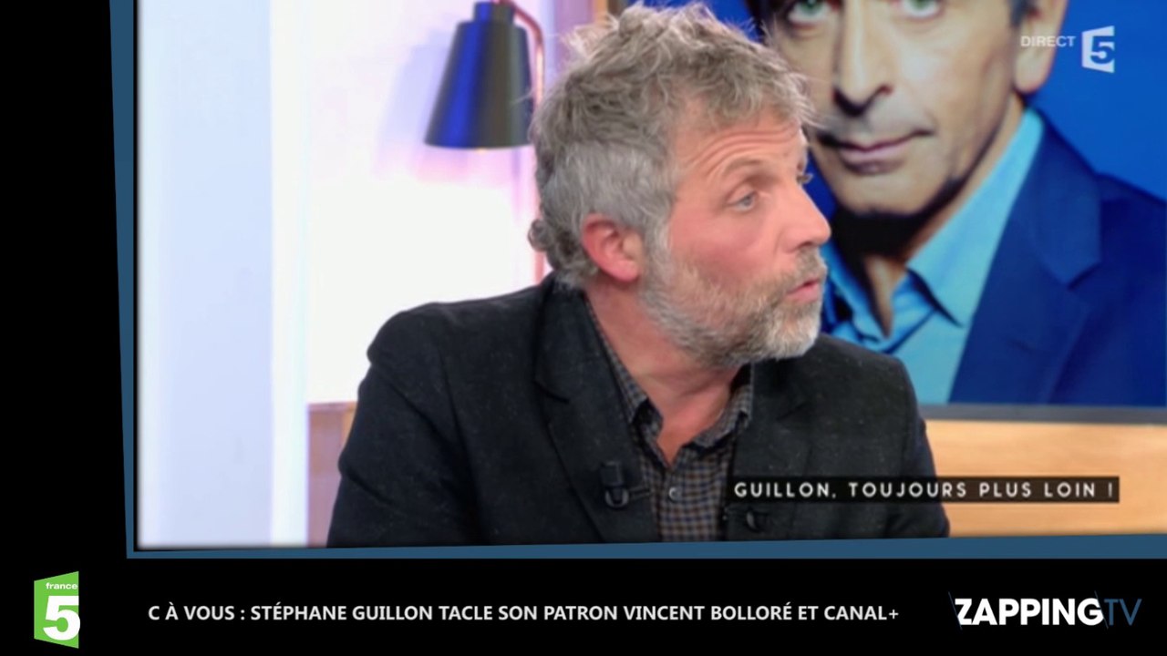 C à Vous : Stéphane Guillon tacle son patron Vincent Bolloré et Canal+