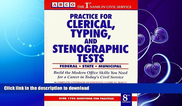 FAVORITE BOOK Practice for Clerical, Typing Tests (Arco Practice for Clerical, Typing,