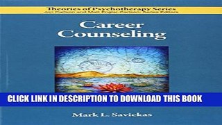 Collection Book Career Counseling (Theories of Psychotherapy)
