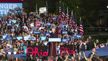 Download Video: Clinton, Trump trade barbs on campaign trail post-debate