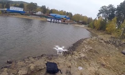 Un drone Phantom 4 pour pécher du poisson !