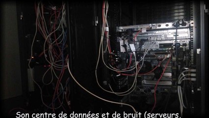 Son centre de données et de bruit (serveurs, stockages, commutateurs, routeurs, UPS)