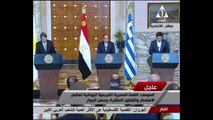كلمة الرئيس السيسى بالقمة الرابعة بين مصر واليونان وقبرص