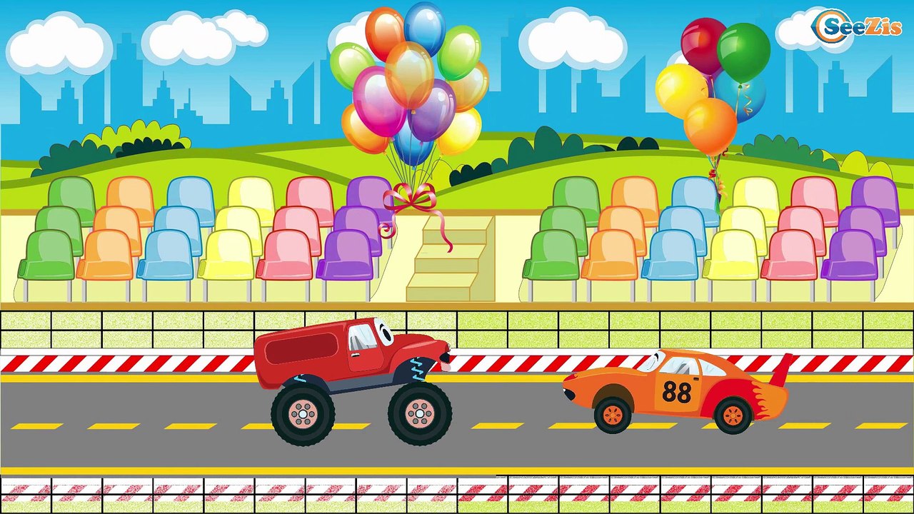 Cars & Trucks Cartoons - The Police Car - Car Patrol. Kids Cartoon