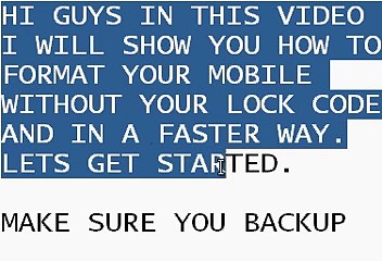 how to reset phone without lock code or any code
