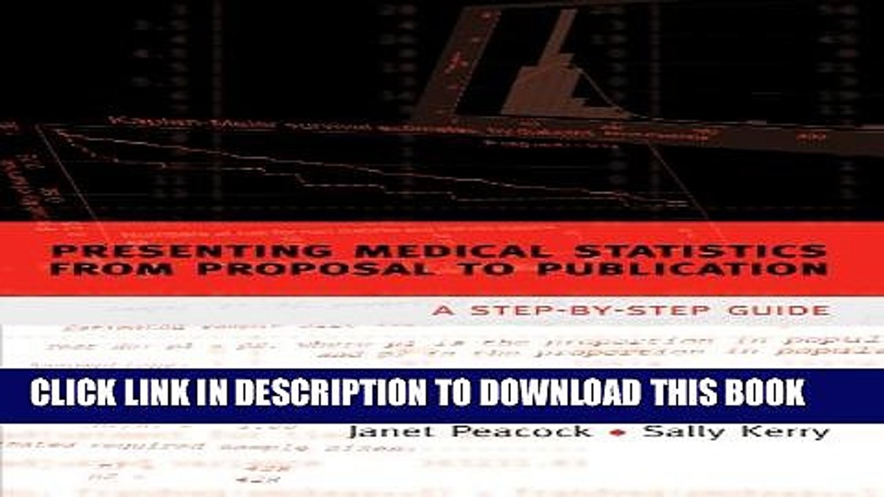 [PDF] Presenting Medical Statistics from Proposal to Publication: A Step-by-step Guide (Oxford