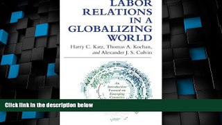 Must Have PDF  Labor Relations in a Globalizing World  Full Read Most Wanted