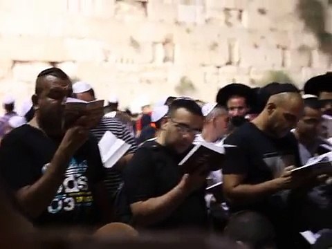 cultures from around the world - Jews pray at the Western Wall Selichot prayers 1