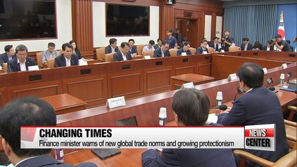 Finance minister warns of new global trade norms and growing protectionism