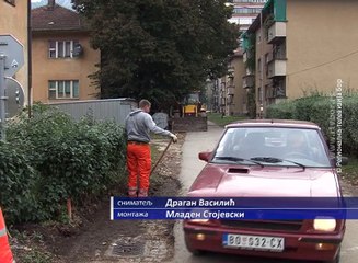 Rekonstrukcija ulica „7. juli“ i „6. avgust“ u Majdanpeku, 11 oktobar 2016. (RTV Bor)
