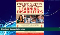 Books to Read  College Success for Students With Learning Disabilities: Strategies and Tips to